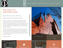 Tablet Screenshot of galleryparkpdx.com